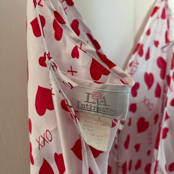 LA Intimates Vintage Y2K red hearts fairy slip dress - Picture 3 of 4